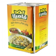 روغن نیمه جامد خوراکی با طعم کره 4.5 کیلویی فامیلا روغن نیمه جامد خوراکی با طعم کره 4.5 کیلویی فامیلا