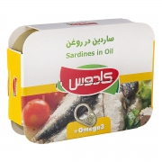 کنسرو ماهی ساردین در روغن 110 گرمی کادوس کنسرو ماهی ساردین در روغن 110 گرمی کادوس
