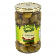 زیتون سبز شور با هسته ویژه 660 گرمی آرشیا زیتون سبز شور با هسته ویژه 660 گرمی آرشیا