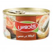 کنسرو ماهی تن کیلکا در سس 190 گرمی کادوس کنسرو ماهی تن کیلکا در سس 190 گرمی کادوس