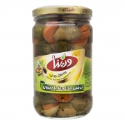 ترشی مخلوط زیتون مدیترانه 690 گرمی ورینا ترشی مخلوط زیتون مدیترانه 690 گرمی ورینا