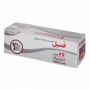 کیسه زباله رولی 26 عددی فسیل کیسه زباله رولی 26 عددی فسیل