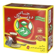 چای سیاه کیسهای ساده 100 عددی دوغزال چای سیاه کیسهای ساده 100 عددی دوغزال