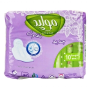 نوار بهداشتی متوسط بالدار اکسترا 10 عددی مولپد نوار بهداشتی متوسط بالدار اکسترا 10 عددی مولپد