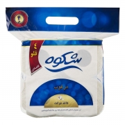 دستمال توالت 3 لایه 4 رول شکوه دستمال توالت 3 لایه 4 رول شکوه