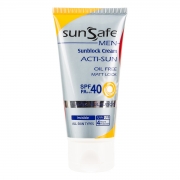 کرم ضد آفتاب آقایان با spf 40 و 50 گرمی سان سیف کرم ضد آفتاب آقایان با spf 40 و 50 گرمی سان سیف