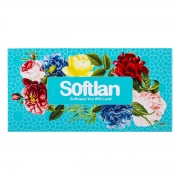 دستمال کاغذی طرح پرنسا دو لایه 150 برگ سافتلن دستمال کاغذی طرح پرنسا دو لایه 150 برگ سافتلن