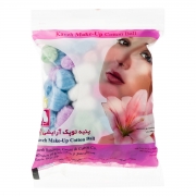 پنبه توپک آرایشی گل 100 گرمی کاوه پنبه توپک آرایشی گل 100 گرمی کاوه