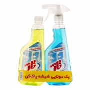 مایع شیشه پاک کن 2 عددی 500 گرمی تاژ مایع شیشه پاک کن 2 عددی 500 گرمی تاژ