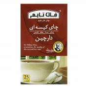 چای سیاه معطر کیسه ای دارچین 25 عددی فان تایم چای سیاه معطر کیسه ای دارچین 25 عددی فان تایم