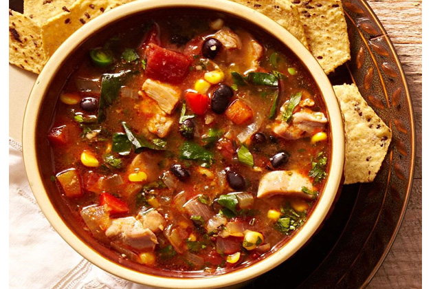 سوپ مرغ و سبزیجات