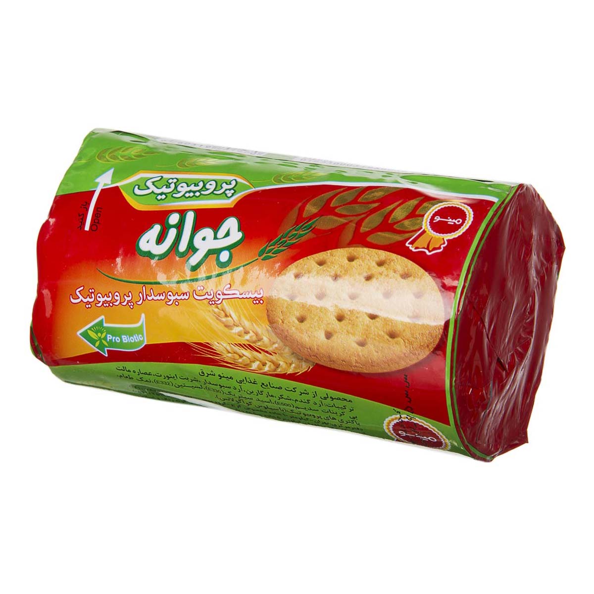 بیسکویت سبوسدار پروبیوتیک 200 گرمی مینو