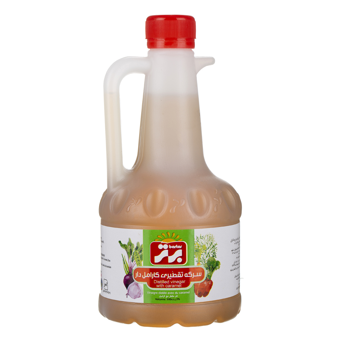 سرکه تقطیری کارامل دار 500 میلی لیتری برتر