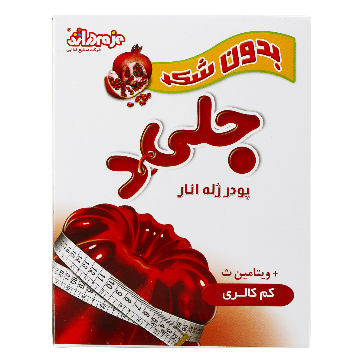 پودر ژله انار بدون شکر 25 گرمی دراژه