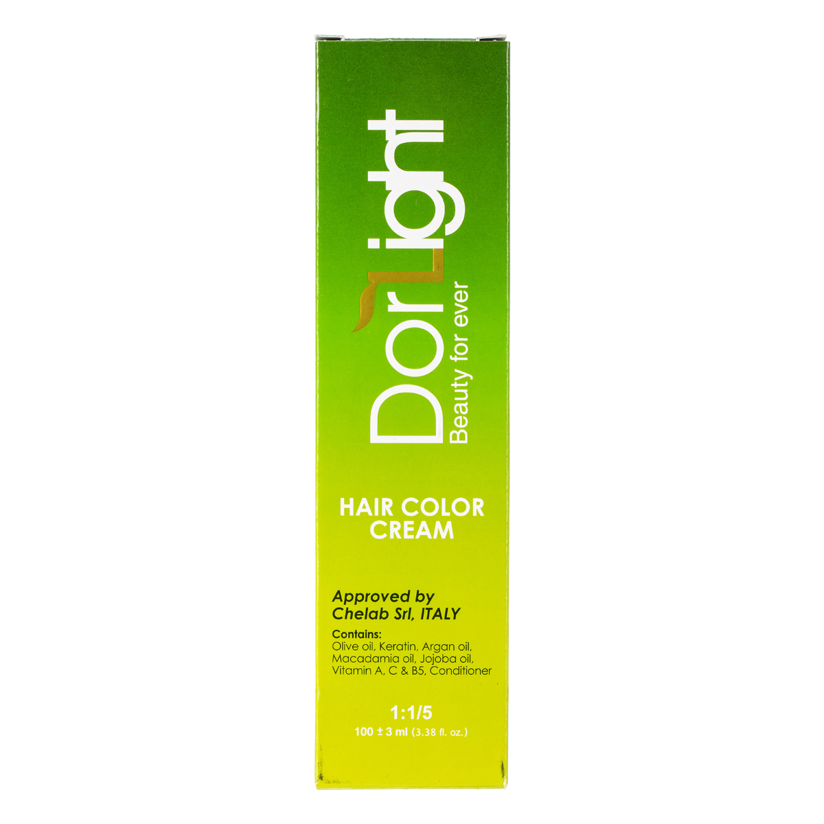 رنگ مو شماره 1:1.5 ، 100 میلی لیتری دورلایت