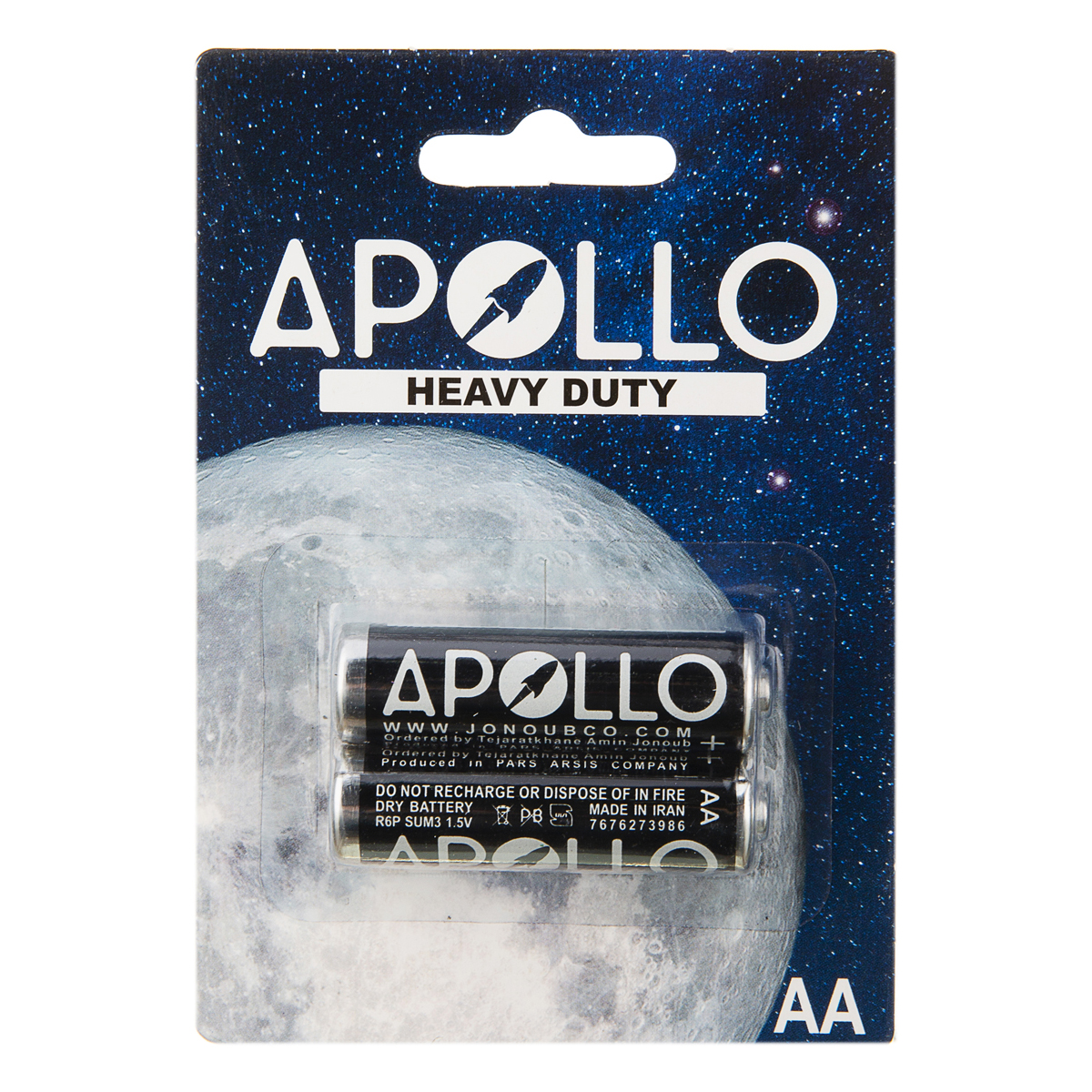 باتری قلمی 2 عددی آپولو