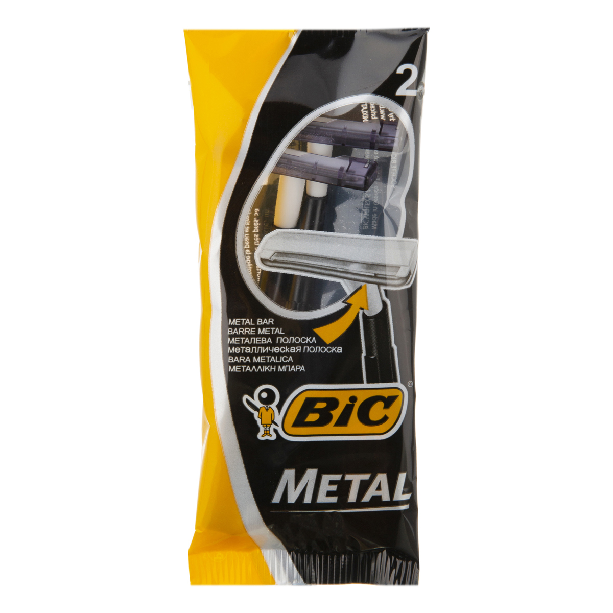 تیغ یک لبه متال ویژه موهای زبر 2 عددی بیک