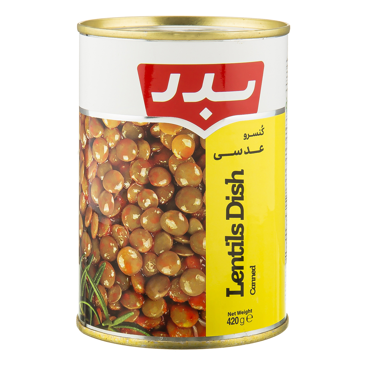 کنسرو عدسی 420 گرمی بدر
