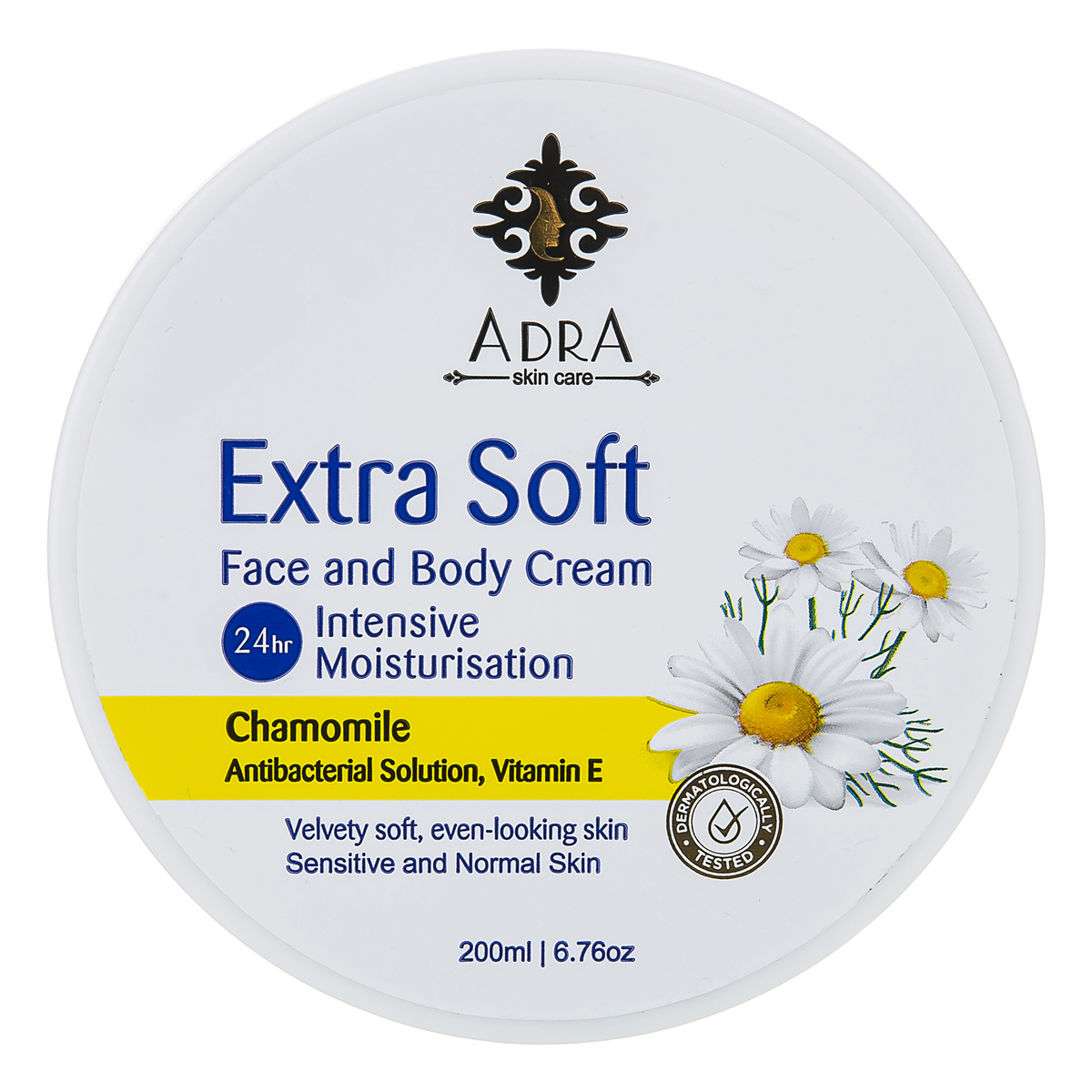 کرم بابونه برای پوست های حساس و نرمال  200 میلی لیتری آدرا