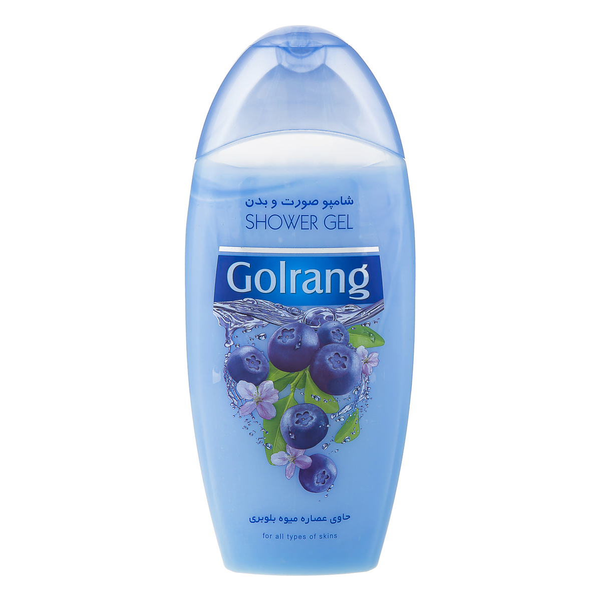 شامپو صورت و بدن حاوی عصاره میوه بلوبری 400 گرمی گلرنگ