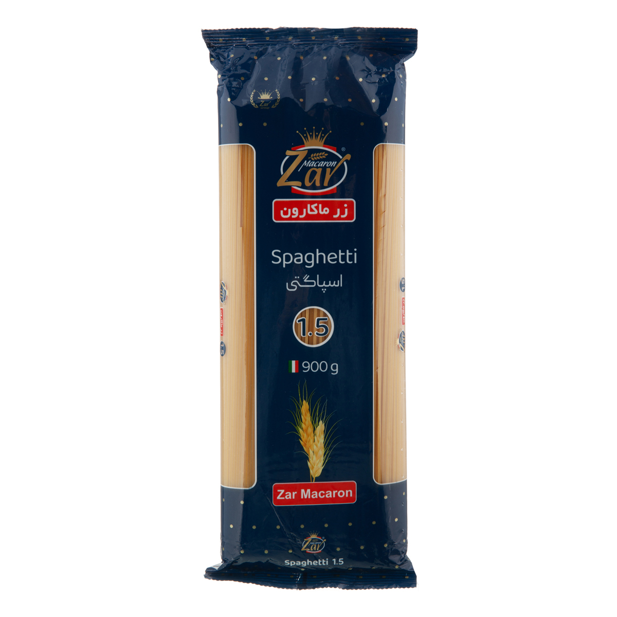 ماکارونی رشته ای 1،5 - 900 گرمی زر‌ماکارون