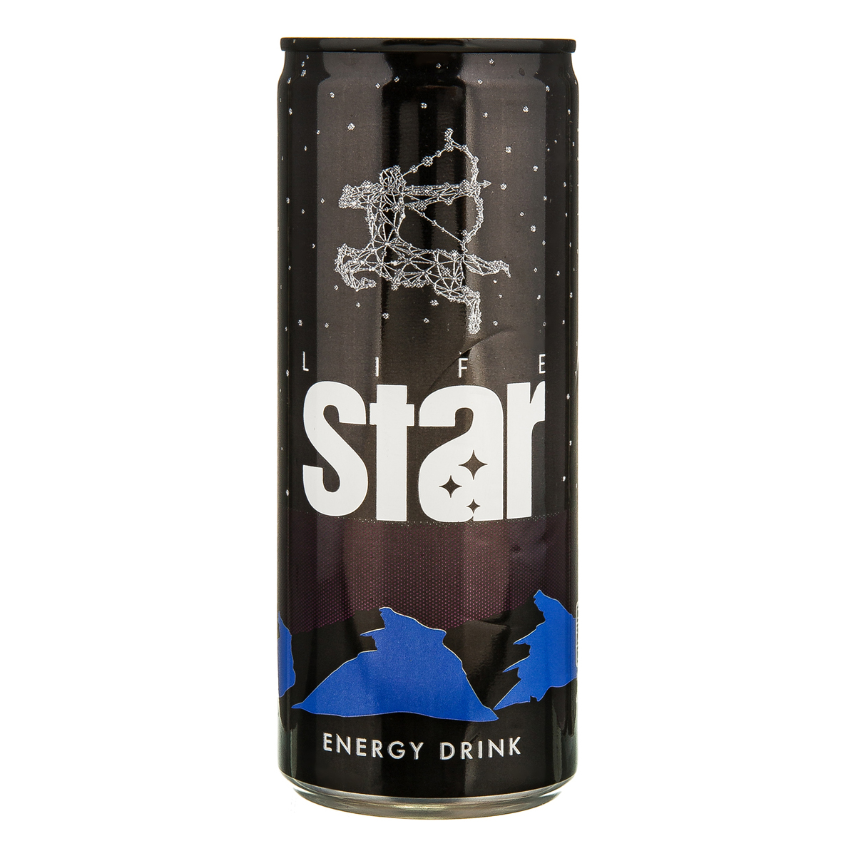 نوشابه انرژی زا گازدار با کافئین، تائورین و ویتامین 250 میلی لیتری استار