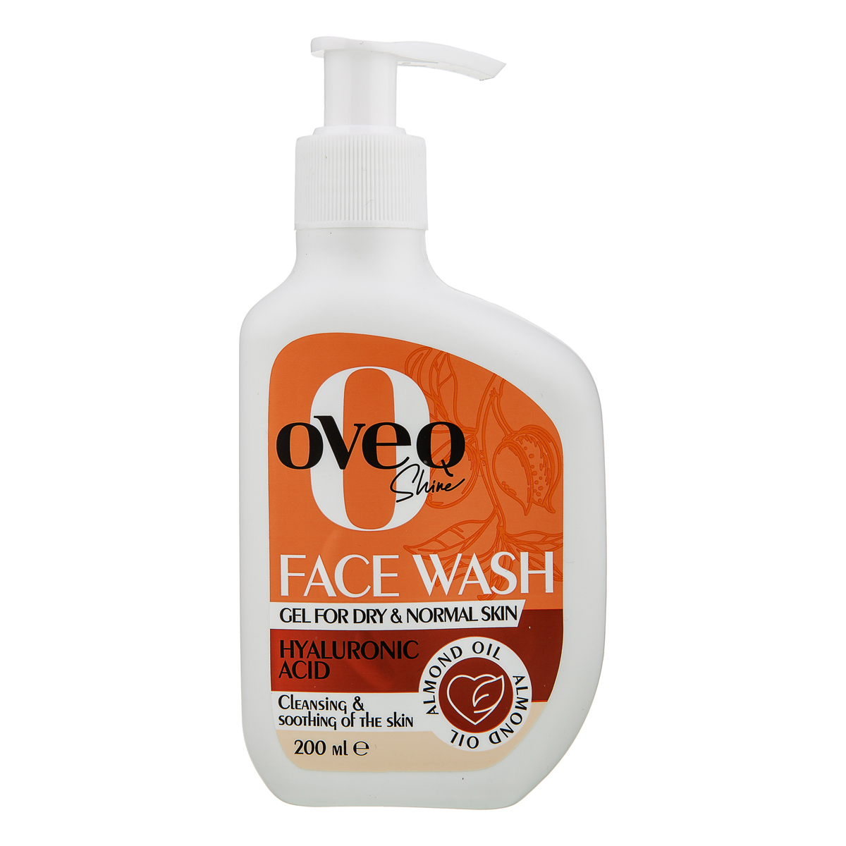 ژل شستشوی صورت پوست خشک و نرمال 200 میلی لیتری اوک شاین