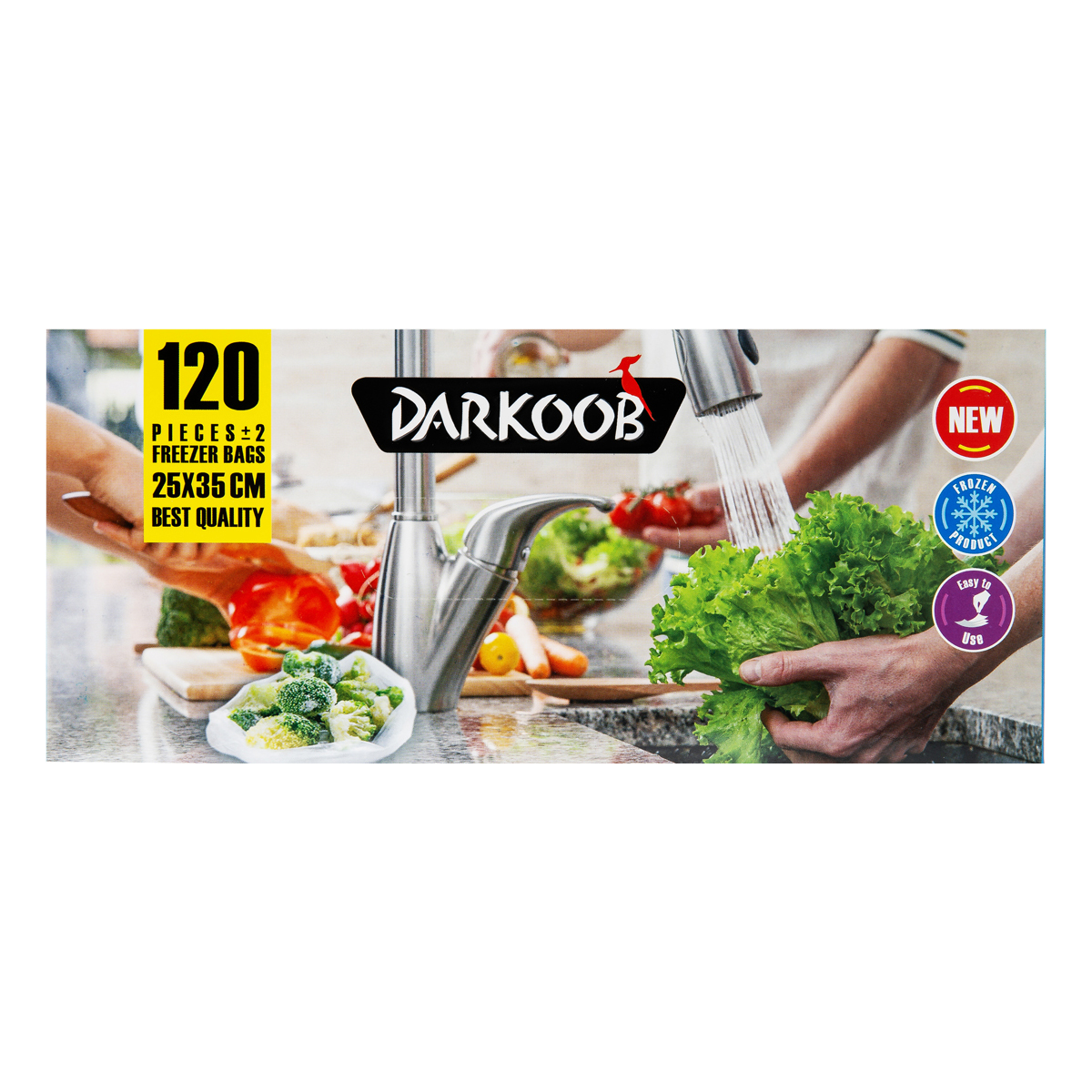 کیسه فریزر بزرگ 120 عددی دارکوب