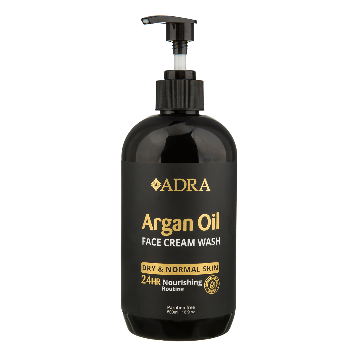 ژل شستشوی صورت پوست خشک و نرمال حاوی روغن آرگان 500 میلی لیتری آدرا
