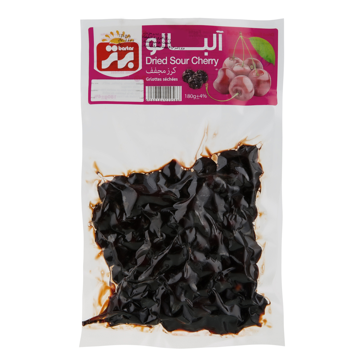 آلبالو خشک 180 گرمی برتر