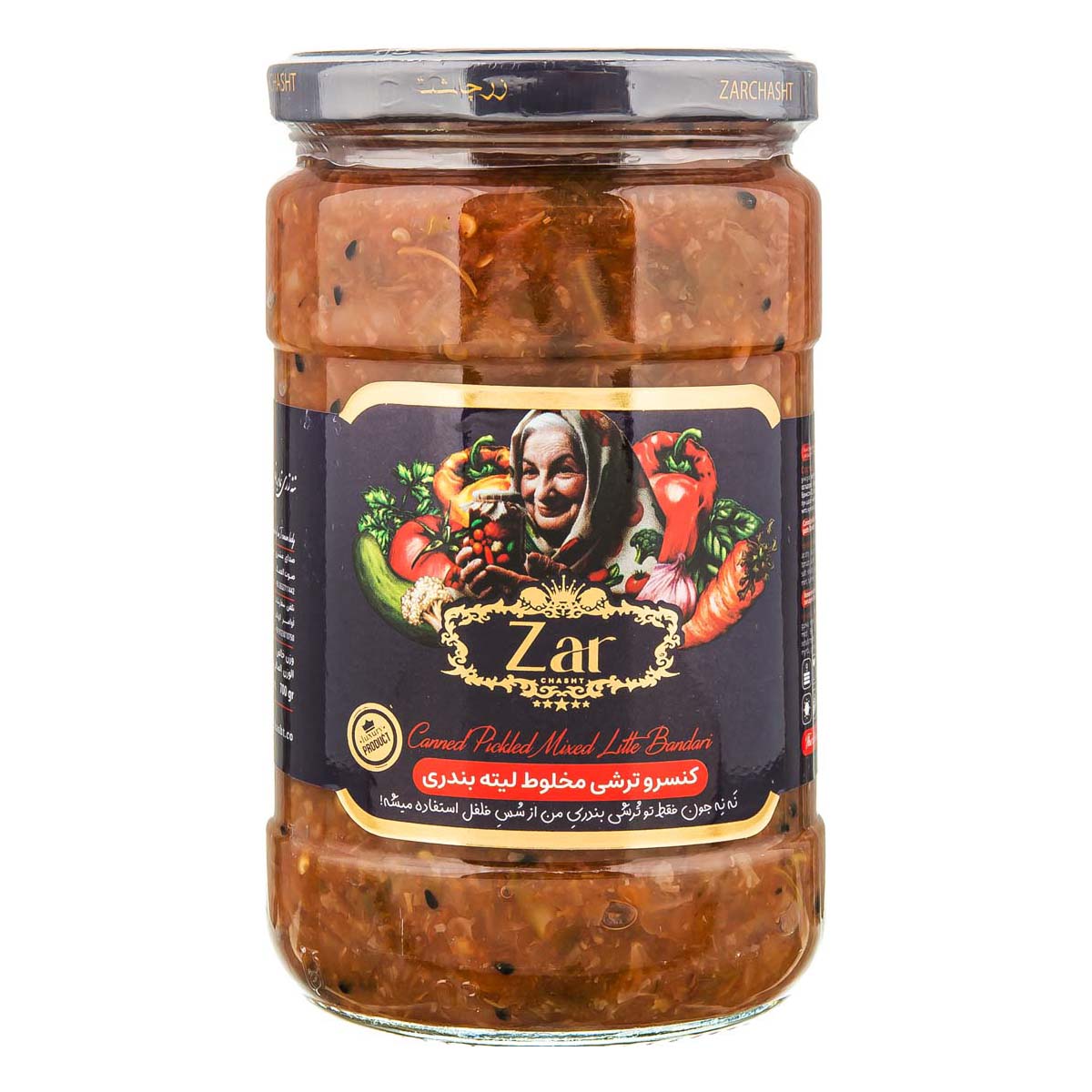 کنسرو ترشی مخلوط لیته بندری 700 گرمی زرچاشت
