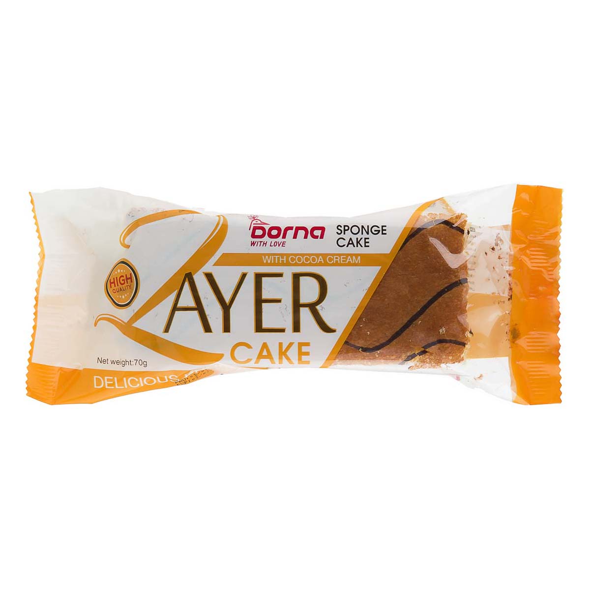 کیک لایه ای 70 گرمی درنا