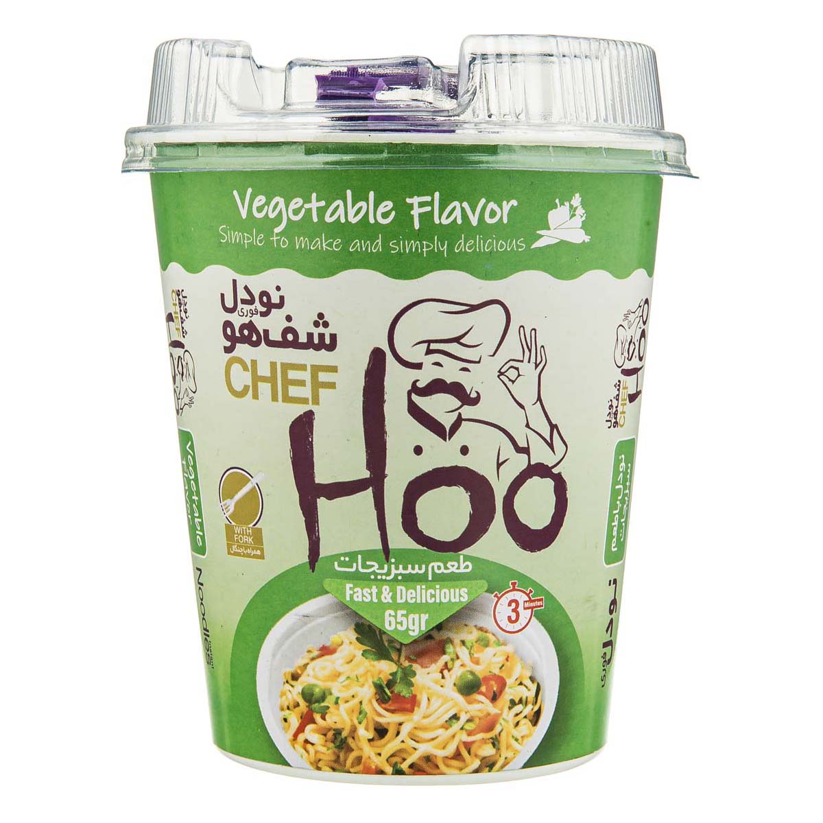 نودل با طعم سبزیجات 65 گرمی شف هو