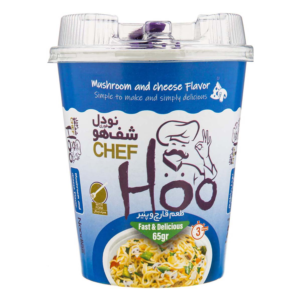 نودل با طعم قارچ و پنیر 65 گرمی شف هو