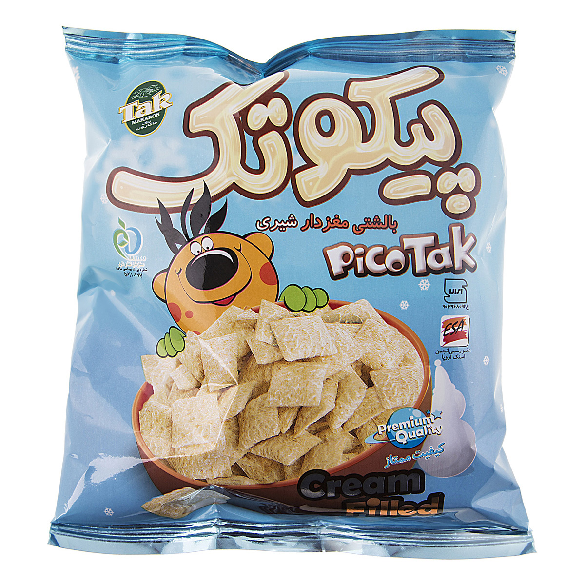 پیکوتک بالشتی شیری 55 گرمی تک‌ماکارون 