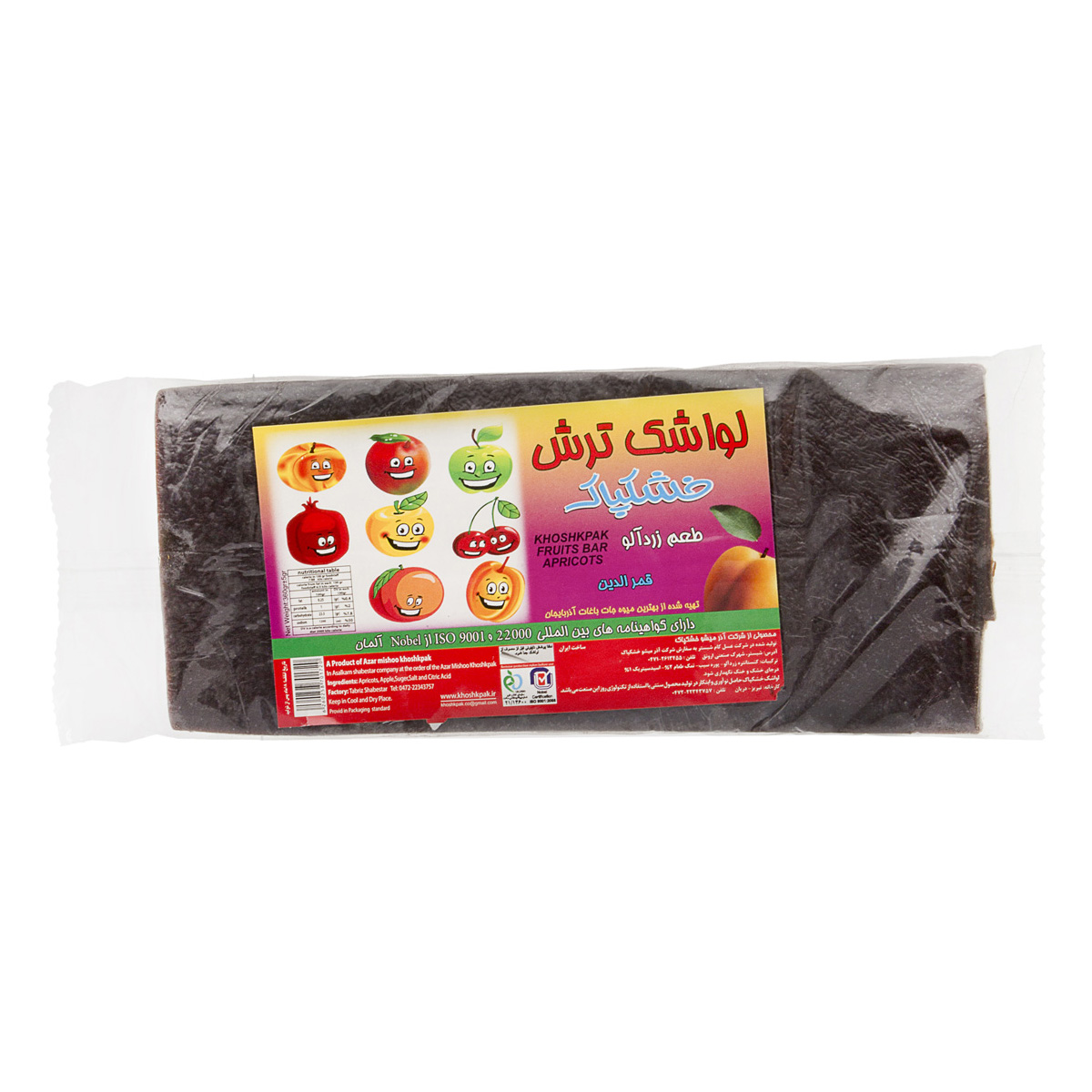 لواشک زرد آلو 4 عددی 360 گرمی خشکپاک