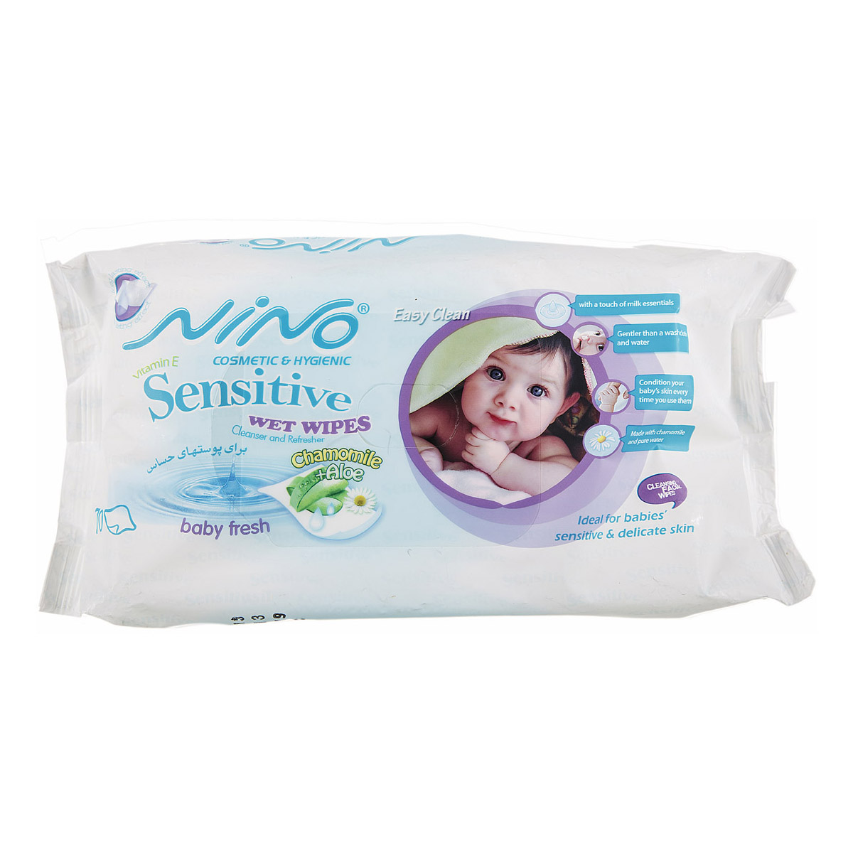 دستمال مرطوب کودک 70 عددی نینو