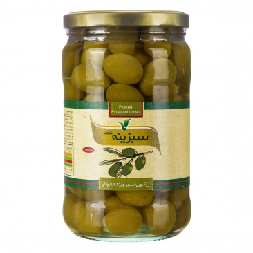 زیتون شور ویژه طعم دار 700 گرمی سبزینه تک