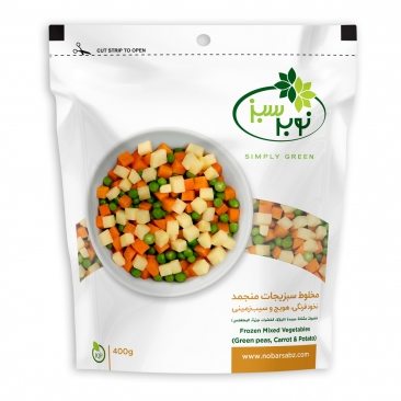 مخلوط سبزیجات منجمد 400 گرمی نوبرسبز