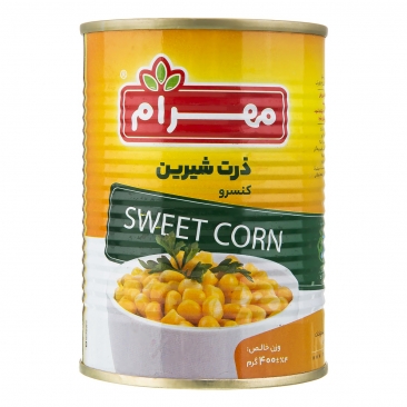 کنسرو ذرت شیرین 400 گرمی مهرام