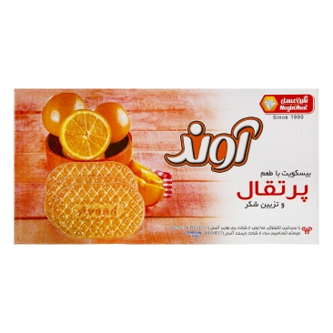 بیسکویت با طعم پرتقال و تزیین شکر  900 گرمی آوند