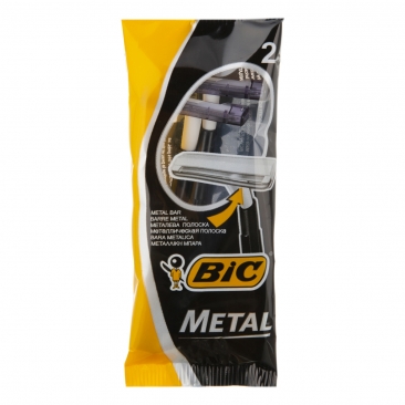 تیغ یک لبه متال ویژه موهای زبر 2 عددی بیک