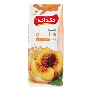 نکتار هلو 200 میلی‌لیتری تکدانه