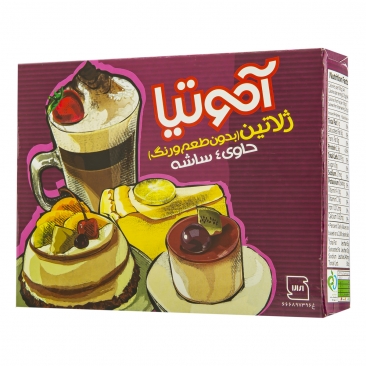 پودر ژلاتین 4 عددی 11 گرمی آموتیا
