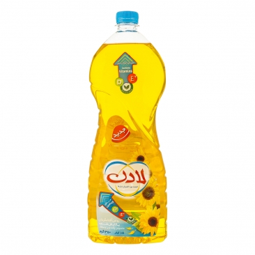 روغن آفتابگردان پالایش شده پخت و پز و سالاد 1500 میلی لیتری لادن