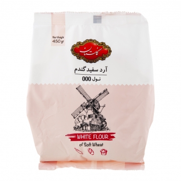 آرد سفید گندم نول سه صفر 450 گرمی گلستان