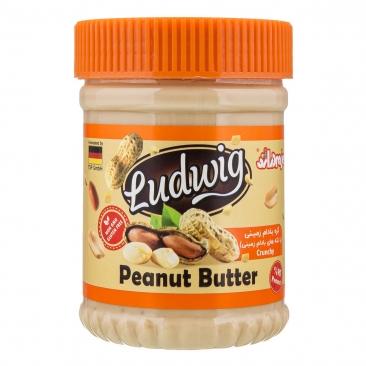 کره بادام زمینی با تکه های بادام زمینی لودویگ 350 گرمی دراژه 