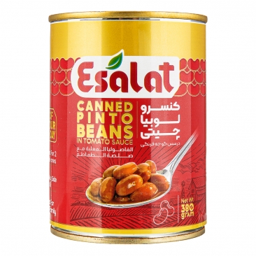 کنسرو لوبیا چیتی در سس گوجه فرنگی 380 گرمی اصالت