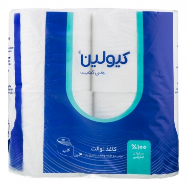 کاغذ توالت 4 لایه 4 رول کیولین