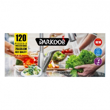 کیسه فریزر بزرگ 120 عددی دارکوب